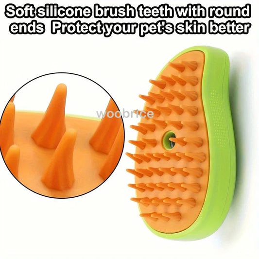 3-in-1 Steam Pet Grooming Brush
